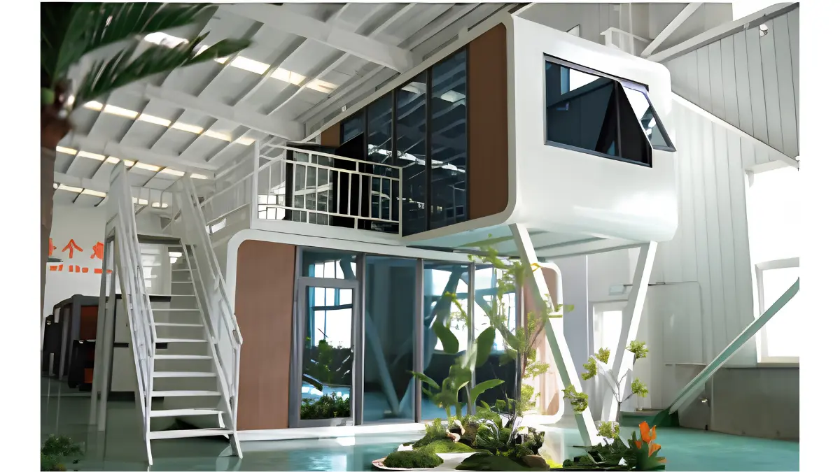 Apple Cabin de Homeralia: estudio modular de diseño minimalista ideal para oficina de jardín o suite de invitados con aislamiento H-LUX.